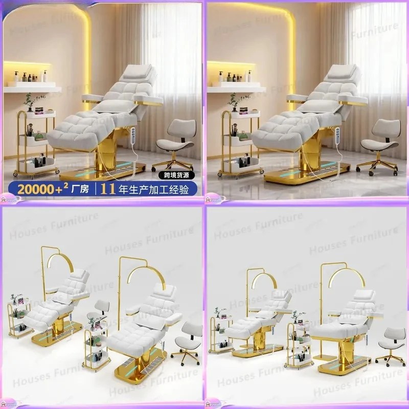 For Beauty Bed Adjustable Massage Table for Salon Medical Tattoo Eyelash Extension Lifting Chair Multifunctional Spa