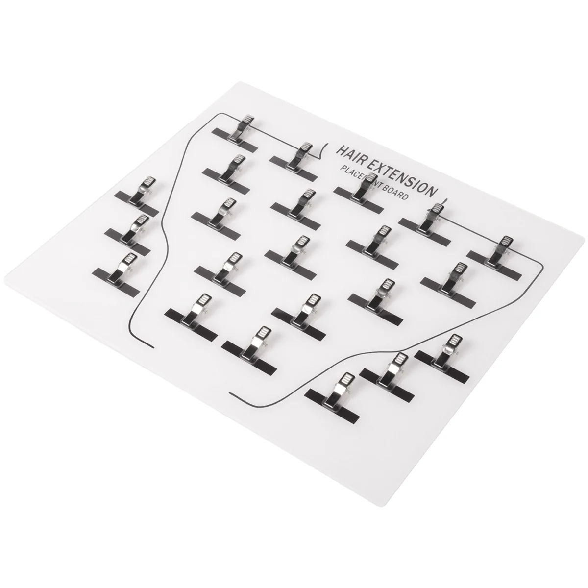 Extension Holder Acrylic Hair Extension Holder Board-Clip in Wig Grafting Plate for Hairpieces Professional Salon Home