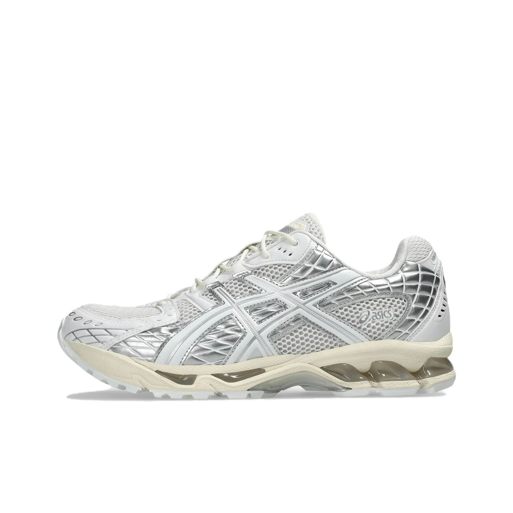 

ASICS GEL Nimbus 10.1 Abrasion Resistant Low top Casual Running Shoes Unisex White Silver 1203A761-100