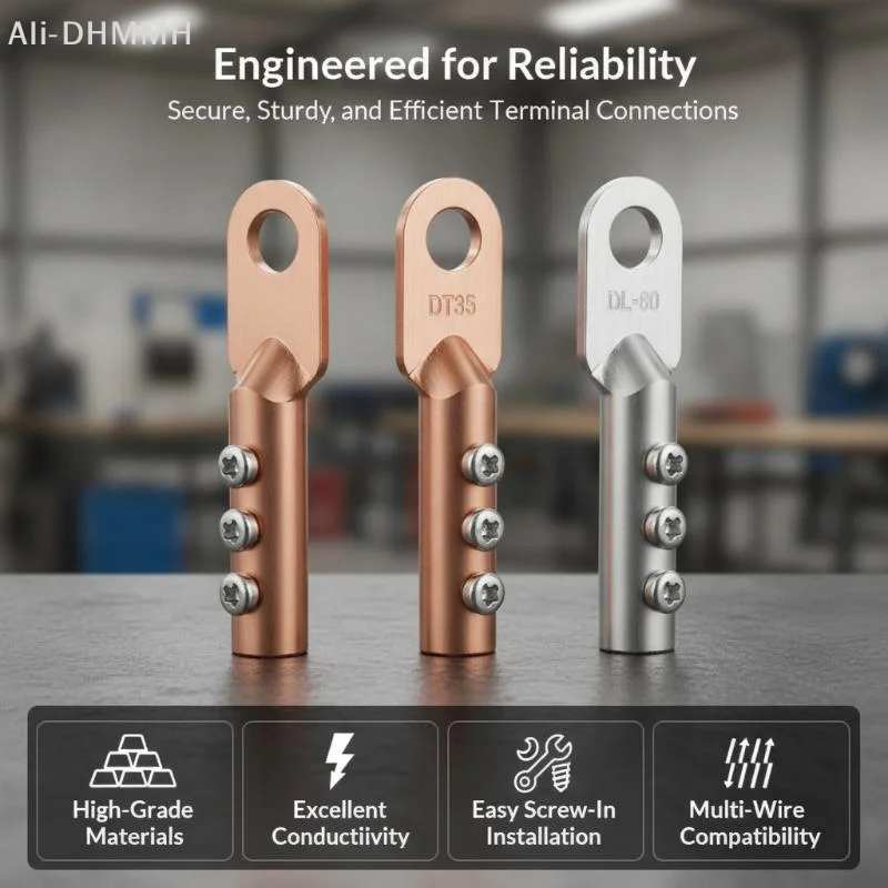 ZLinKJ Screw Fixed Copper Cable Copper Joint Copper Aluminum Transition Wire Lug for Office Building Electrical Renovation