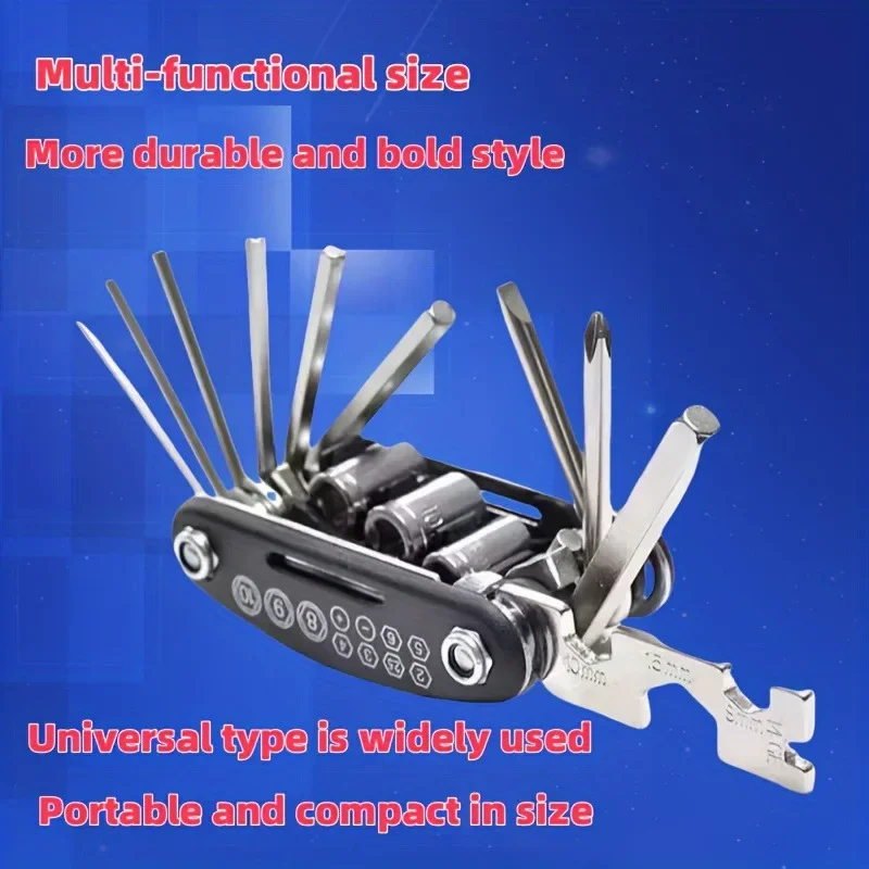 

New multifunctional folding screwdriver set wrench, household universal hexagonal combination wrench screwdriver