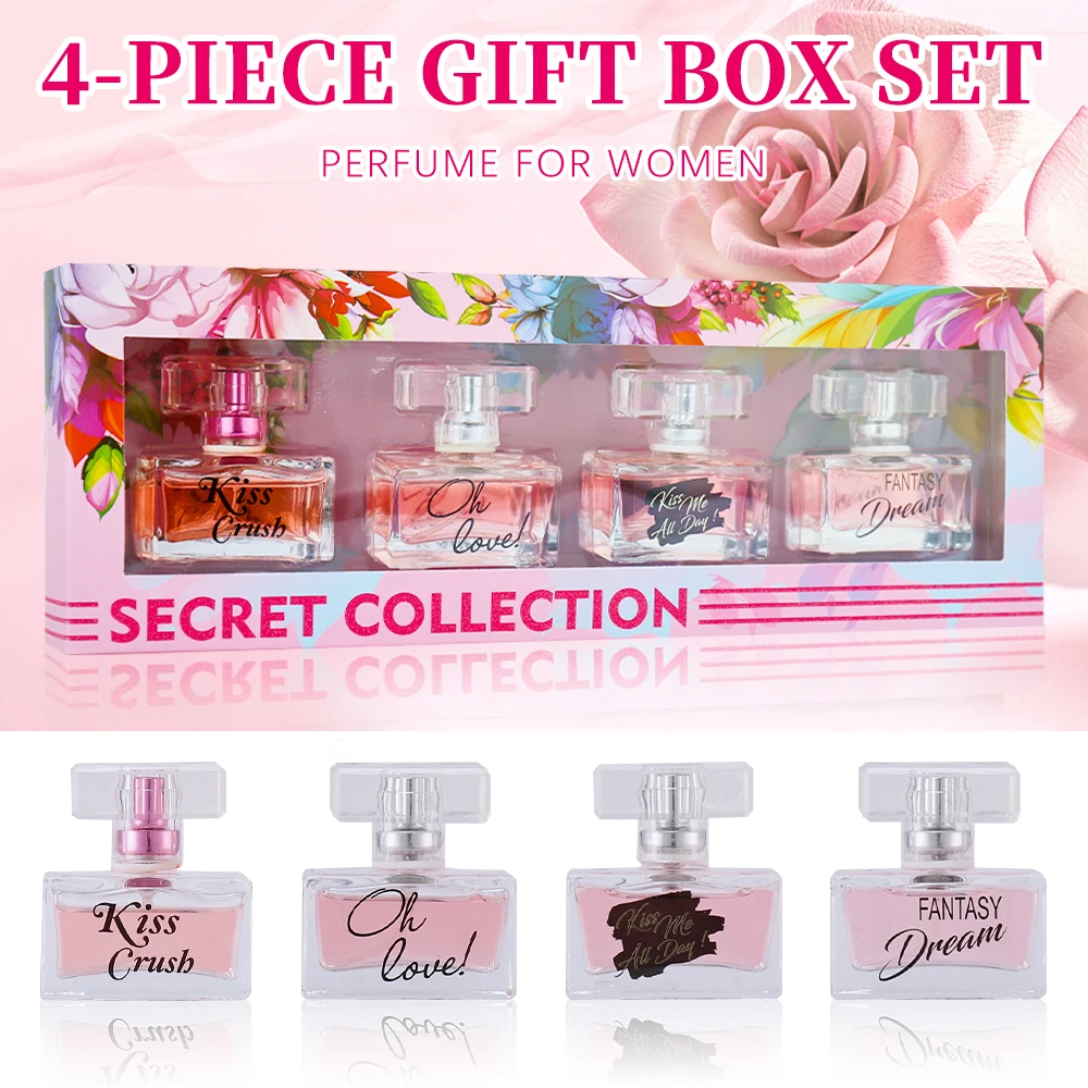 Women's Fragrance Sets Eau de Parfum Spray Gift Set for Women  SECRET COLLECTION 4-Piece EDP Set 1.02 Fl Oz/bottle Long Lasting