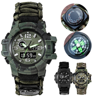 SHIYUNME Brand Camouflage Military Digital Quartz Watch Men Waterproof Outdoor Sports Watches Mens Relogio Masculino