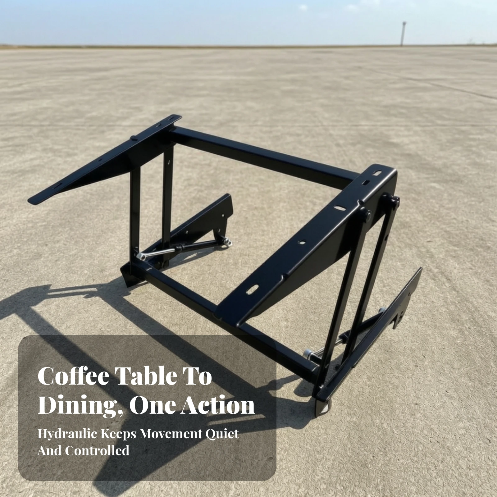 Coffee Table Lift Mechanism Long-Lasting Table Top Lift Frame Hydraulic Hinge Sturdy Hardware Smooth for DIYers, Living Room