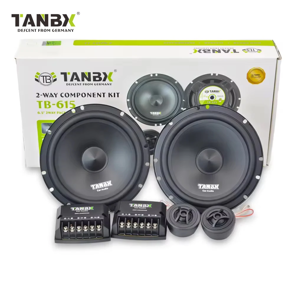 

Factory Wholesale Hot Selling 6.5 Inch 2-way Component Car Speaker Full Range Car Audio Midrange Speakers with Tweeters