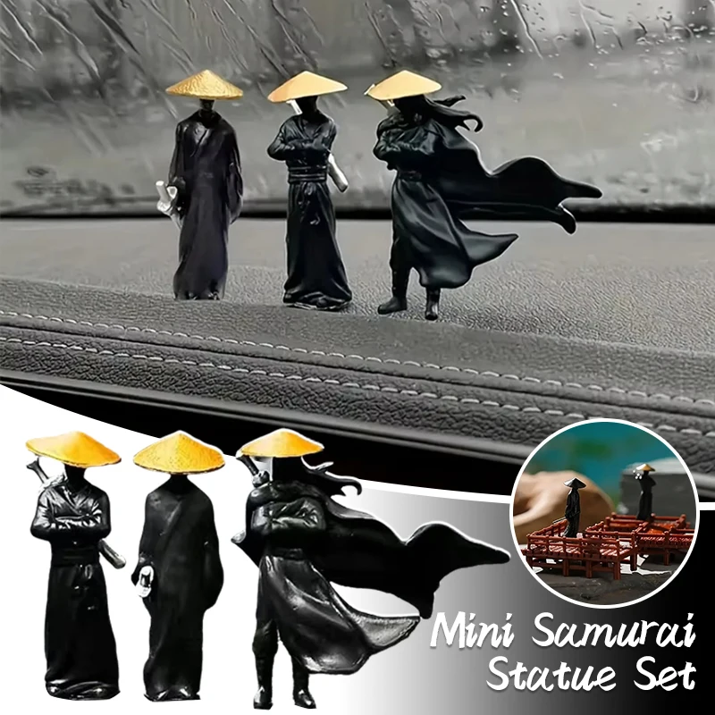 3Pcs PVC Ancientry Mini Car Ornaments Cute Car Decoration Accessories for Car Screen Center Console Novelty Best Car Gadgets
