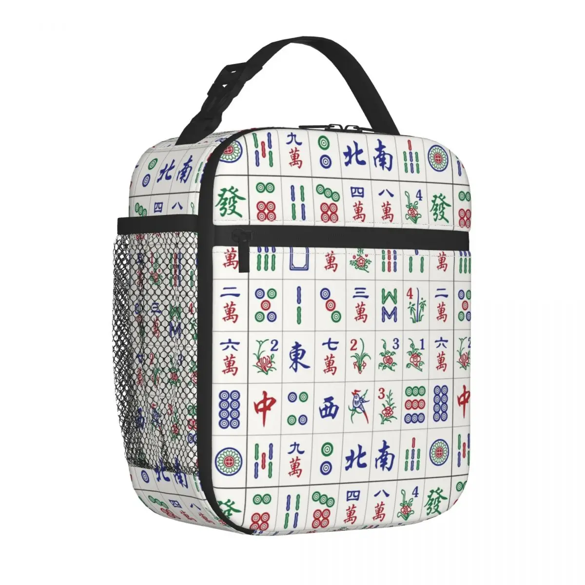 

Mahjong Game Tiles Thermal Insulated Lunch Bag for Travel Mah Jong Portable Bento Box Cooler Thermal Food Box