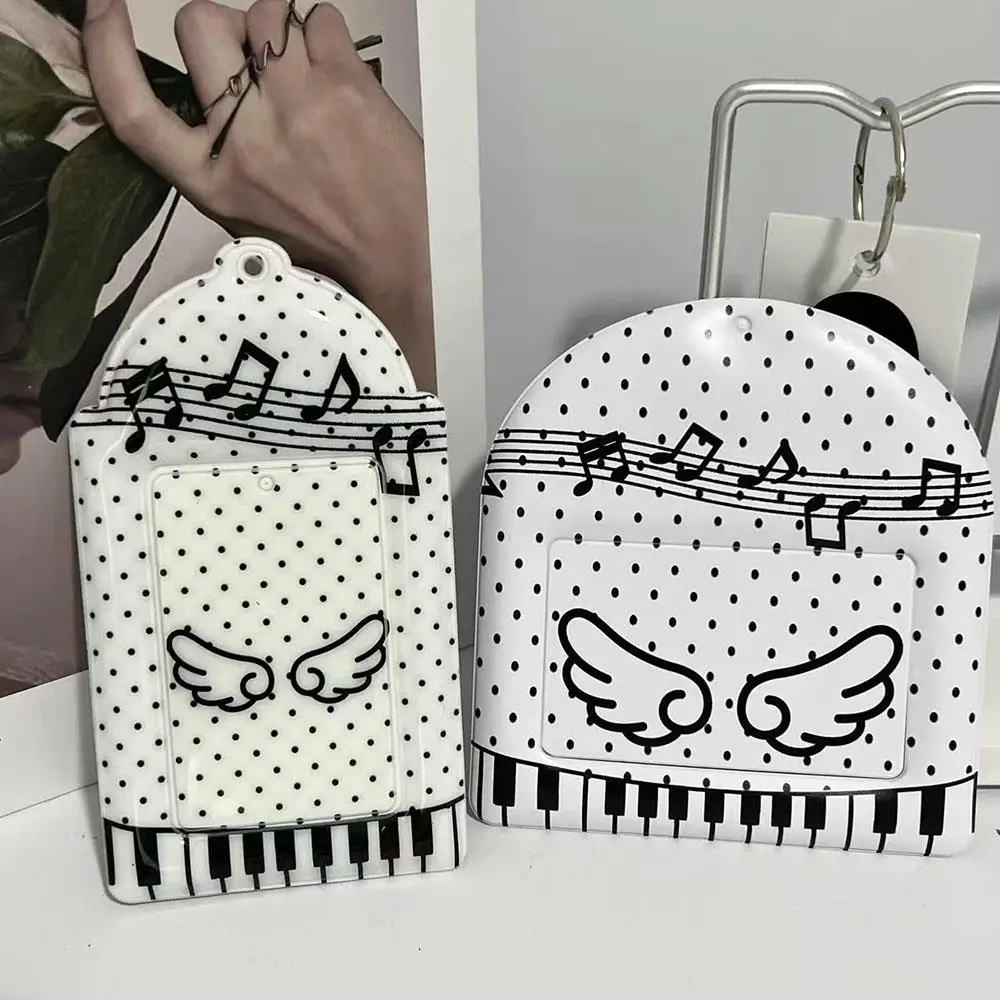 Musical Note Wings Photocard Holder Idol Photo Card, Campus Card Storage Display Card Protective Sleeve Personalized Card Holder