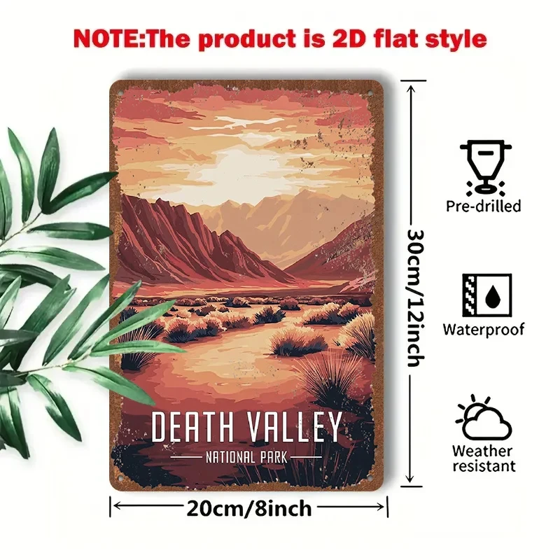 2D Flat Surface - 1 piece 2D [flat] metal sign vintage metal painting 