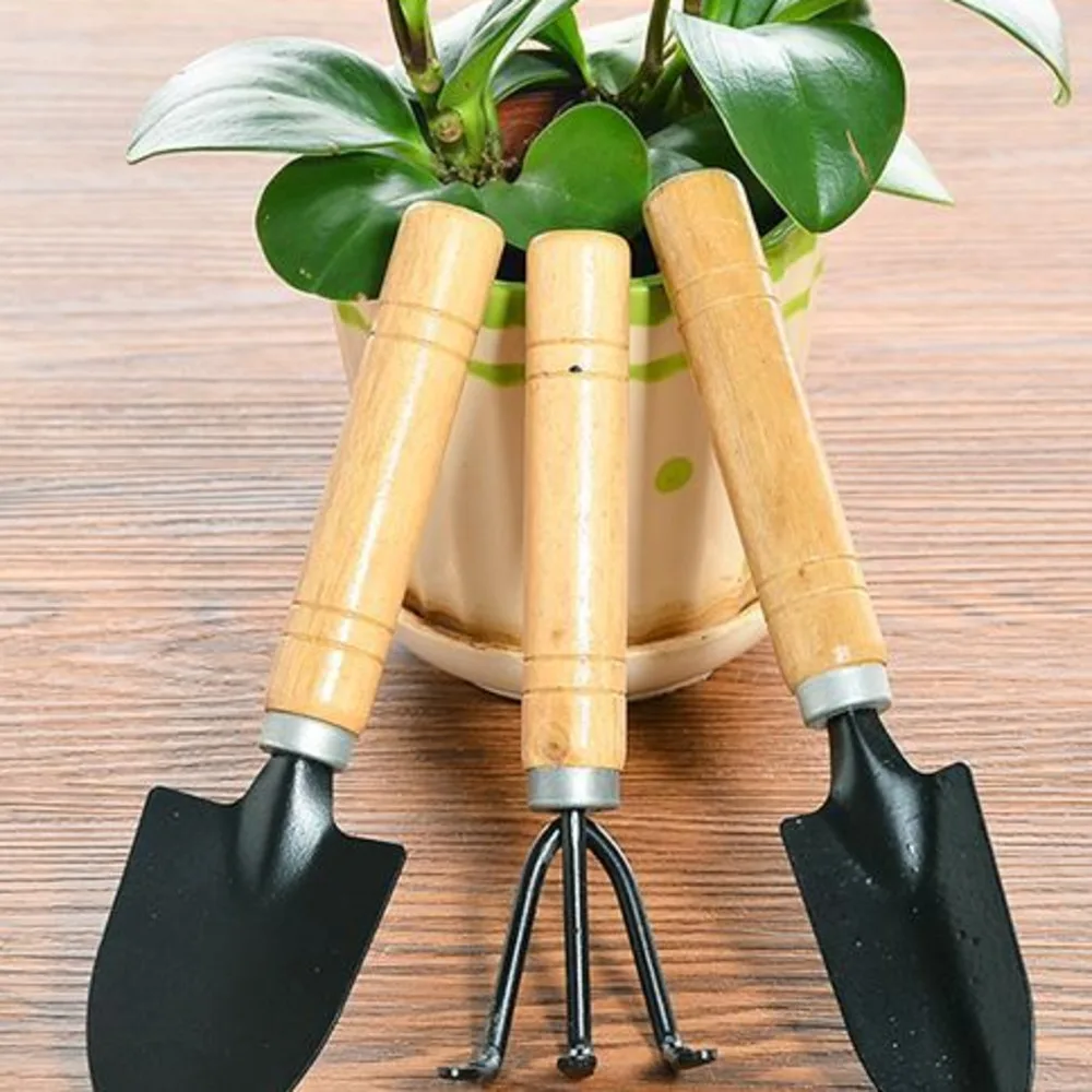 

3Pcs/Set Mini Garden Tool Set For Garden Plants Flower Pot Cactus Vegetables Digging Weeding Indoor Small Plants Garden Tools