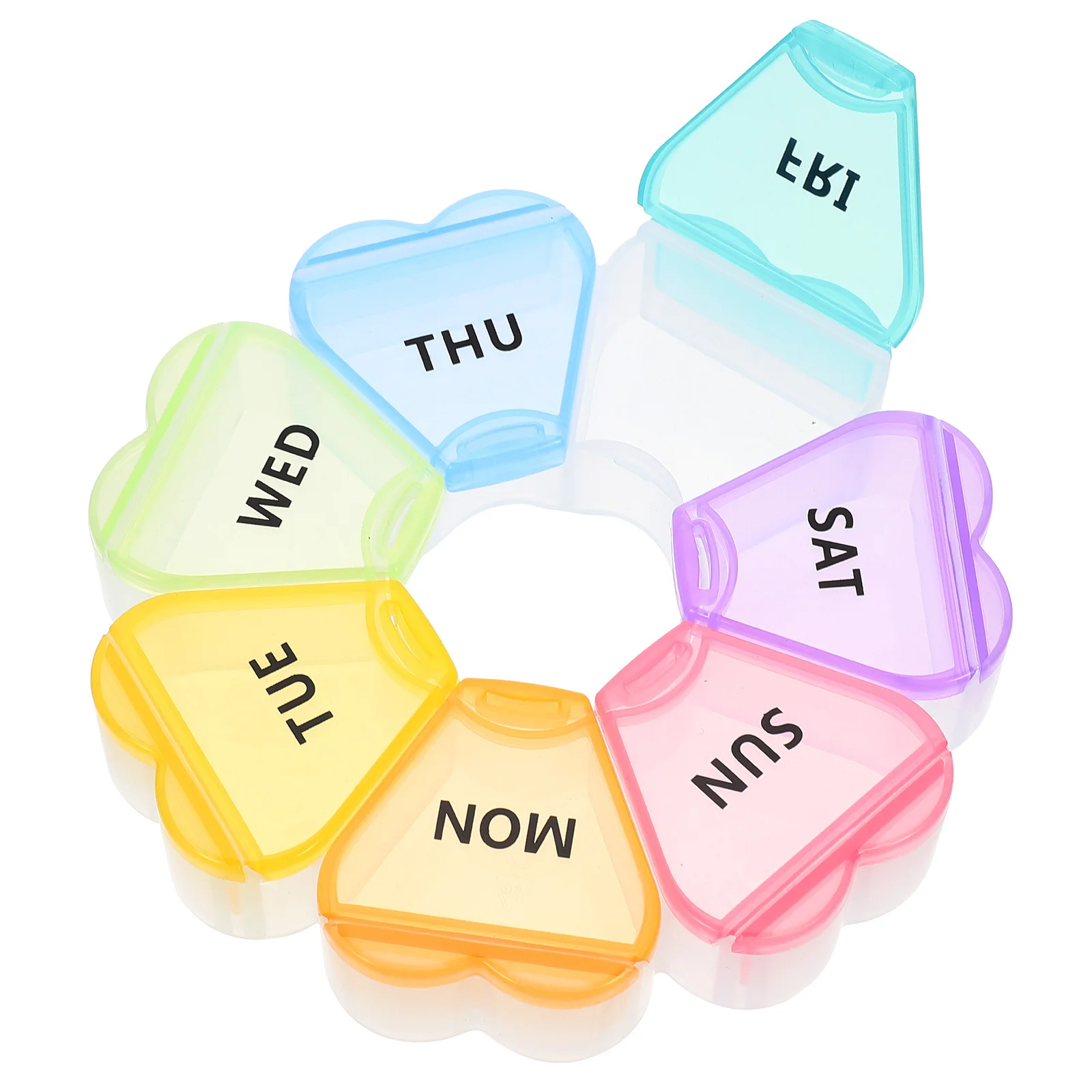 صندوق حبوب أسبوعي، منظم أدوية، تخزين السفر، مادة متينة راقية، بدون رائحة، تخزين أسبوعي #3