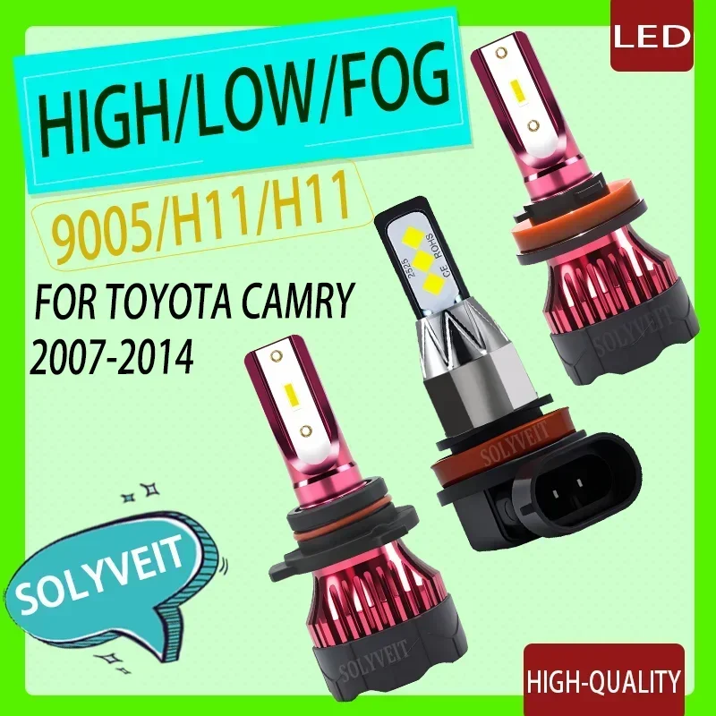 

Night Safety Easy Installation 9005 H11 H11 LED Headlight foglight For Toyota Camry 2007 2008 2009 2010 2011 2012 2013 2014