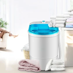 Portable Small Washer Mini Washing Machine Low Noise Semi-Automatic Single-Barrel Wash 4.2Kg Capacity For Home/Dorm