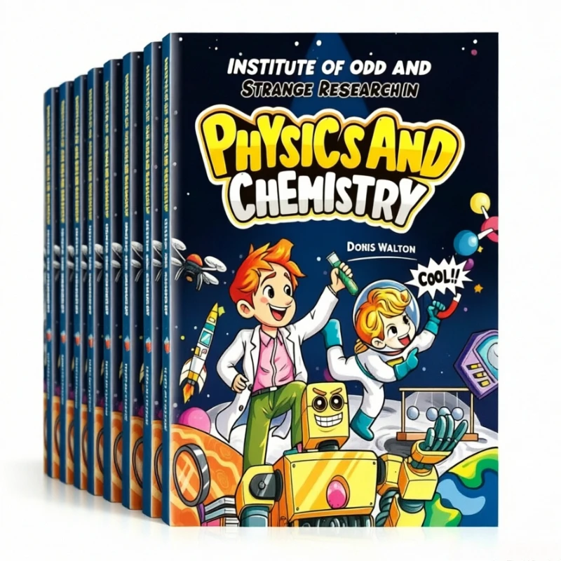 Weird Wacky Research Institute – Livre scientifique éducatif pour enfants sur la physique et la chimie, cadeau d'apprentissage, livre en anglais