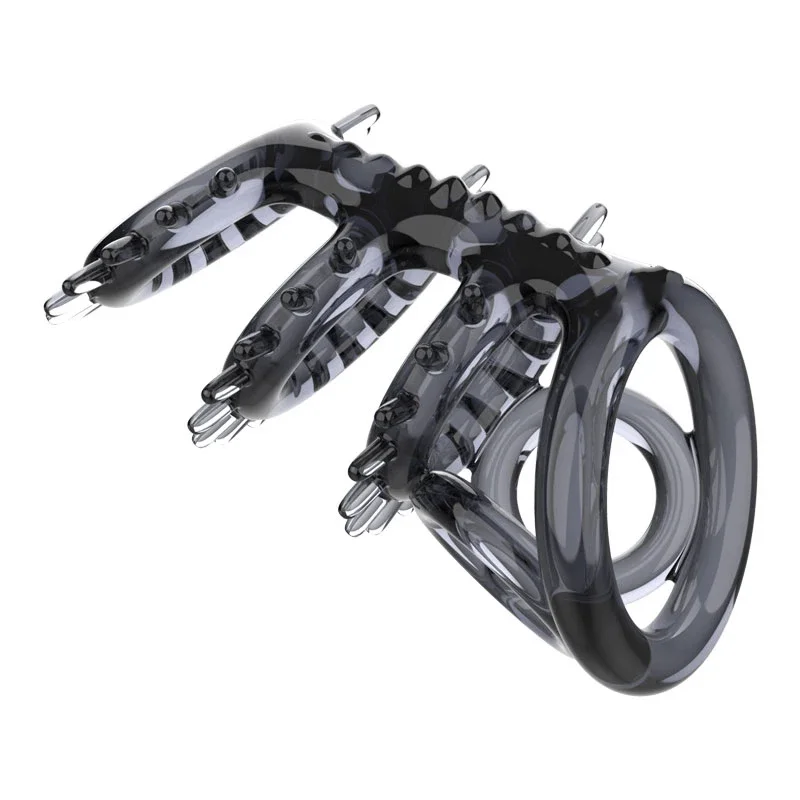 Sex Toys For Women Delayed Ejaculation Penis Ring Sleeve Men Bdsm Bondage Chastity Cage Masturbator Semen Lock Ring Sex Shop - view 5