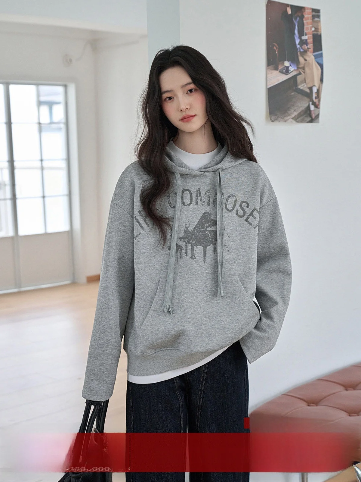 

MoZao Women's Oversized Hoodie Sweatirt Fce Lined T Top ay Letter Print Comfortable Lazy Sle Winter Outerwear