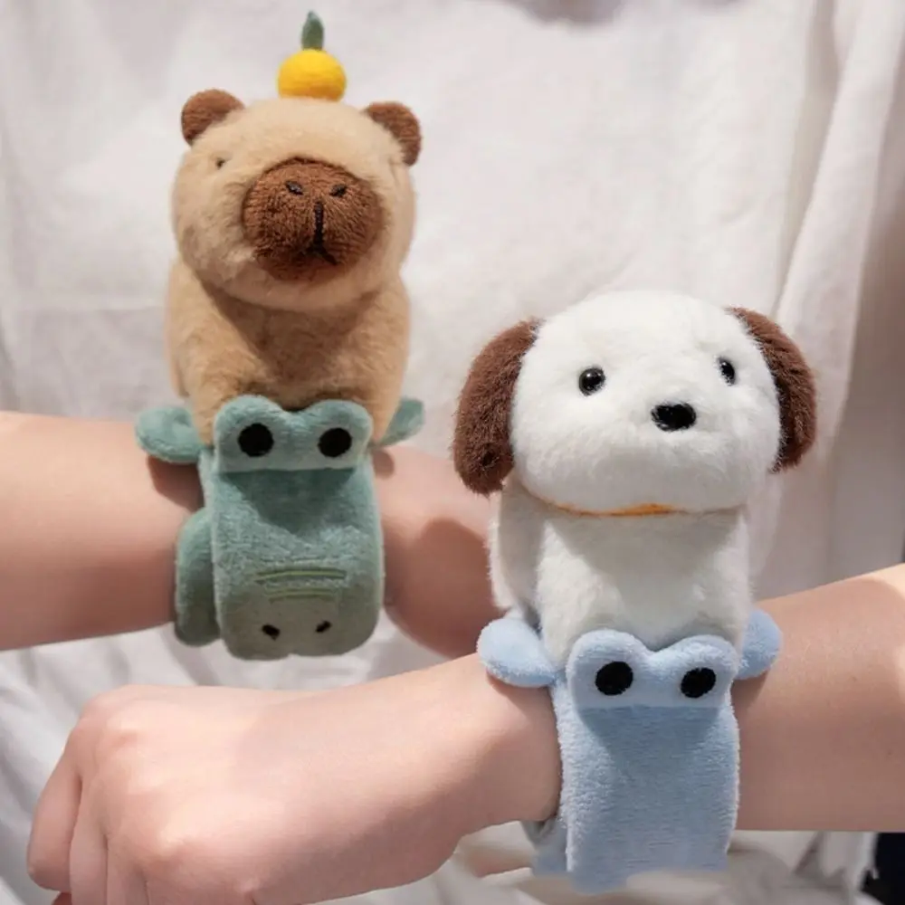 Raccoon Slap Bracelet Series Cat Koala Plush Doll Slap Bracelet Cute Doll Simulation Panda Plush Wrist Band Birthday Gift