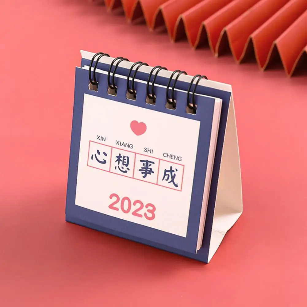 Kalender Meja Nyaman Fleksibel Ramah Lingkungan Kalender Meja Berdiri 2023 Kalender Mini Kalender 2023