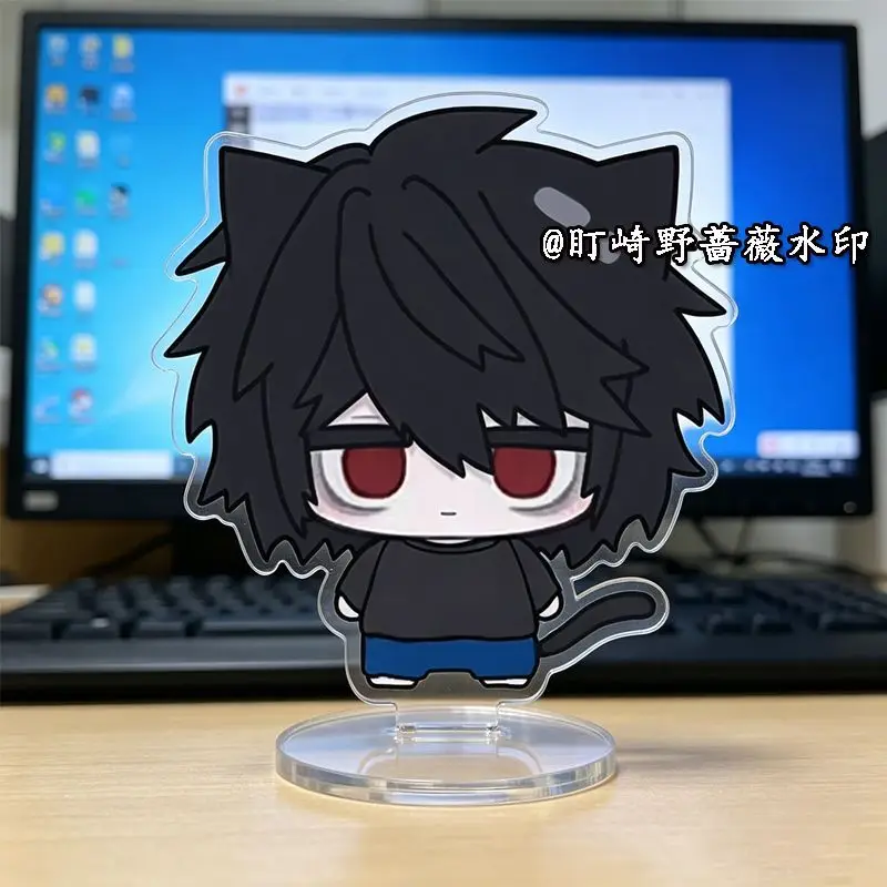Death Note Acrylic Stand Keychain Light Yagami L.Lawliet Misa Amane Bag Charm Woman Photocard Cute Lightweight Collectible Decor