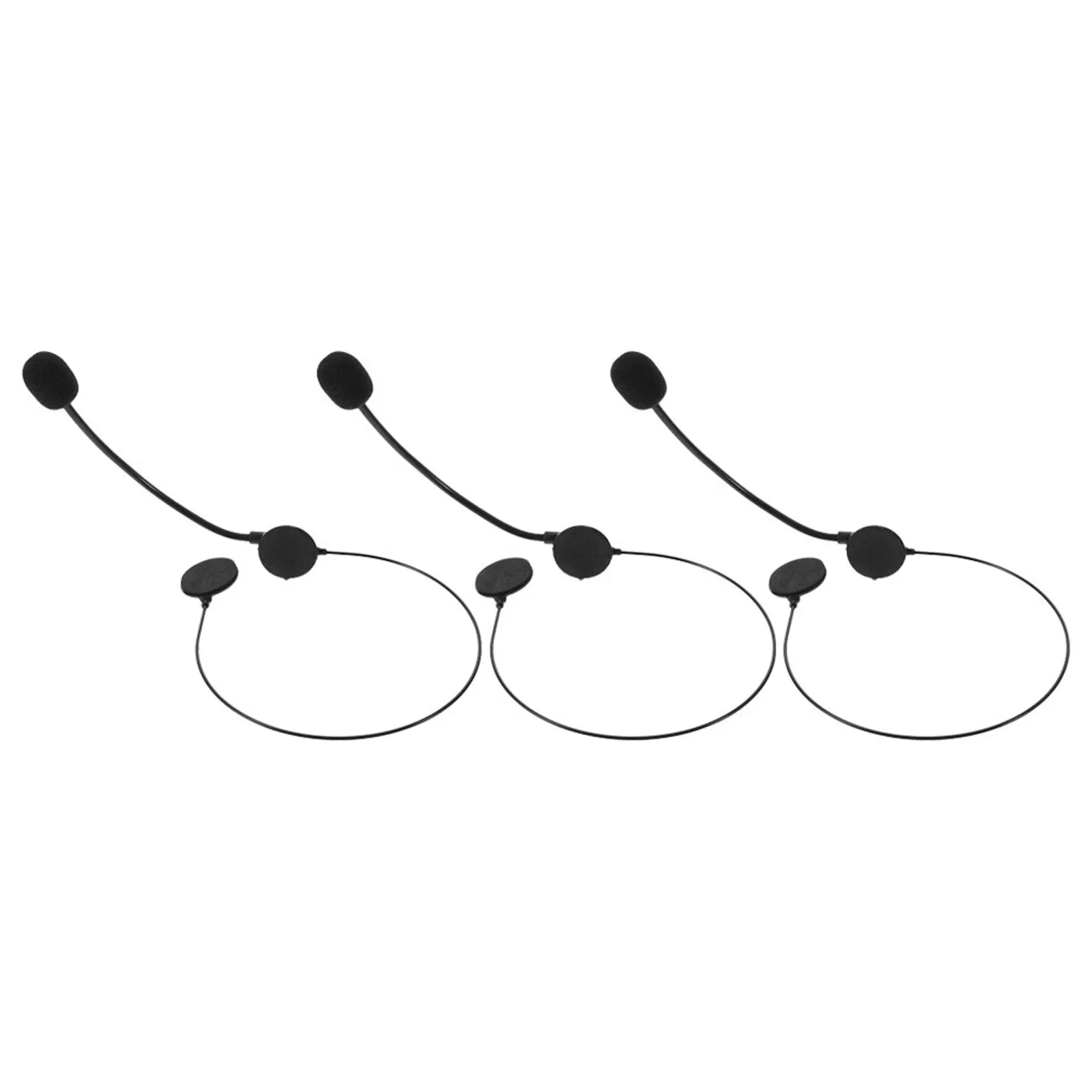 

3Pcs Microphone Headset Prop Stylish Chic Fake Earphones for Cosplay Costume Accessory Halloween Stage Shows Toy Headset Prop