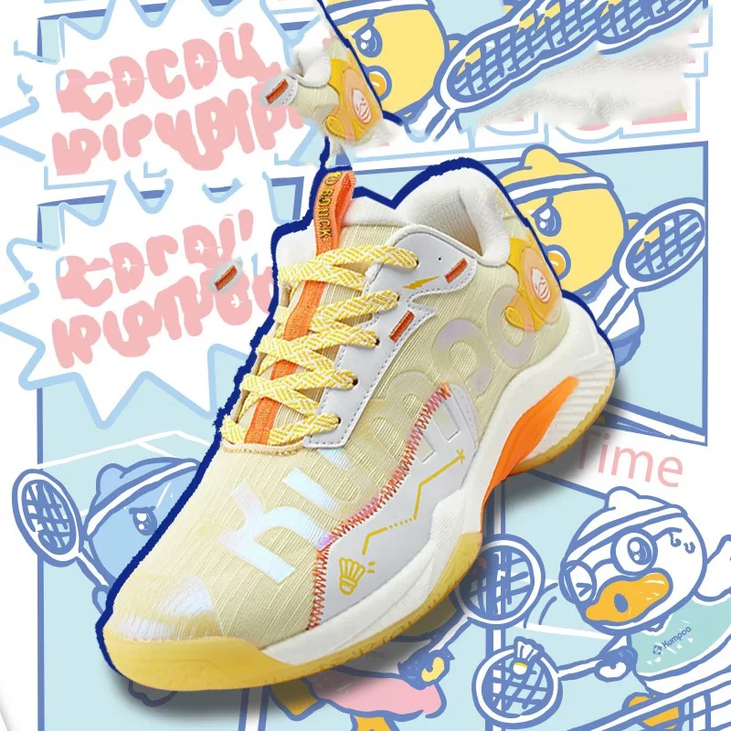New Professional Training Badminton Shoes Unisex Anti-Slip Durable Table Tennis Shoes Lightweight Badminton Athletic Shoes