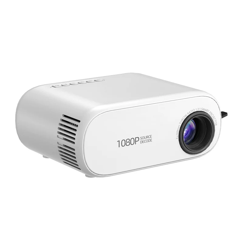 Q10H 1080P LED Projector 120 Lumens Support WiFi&BT Same Screen w/ Miracast Multiple Ports Built-in Speaker Home Theater