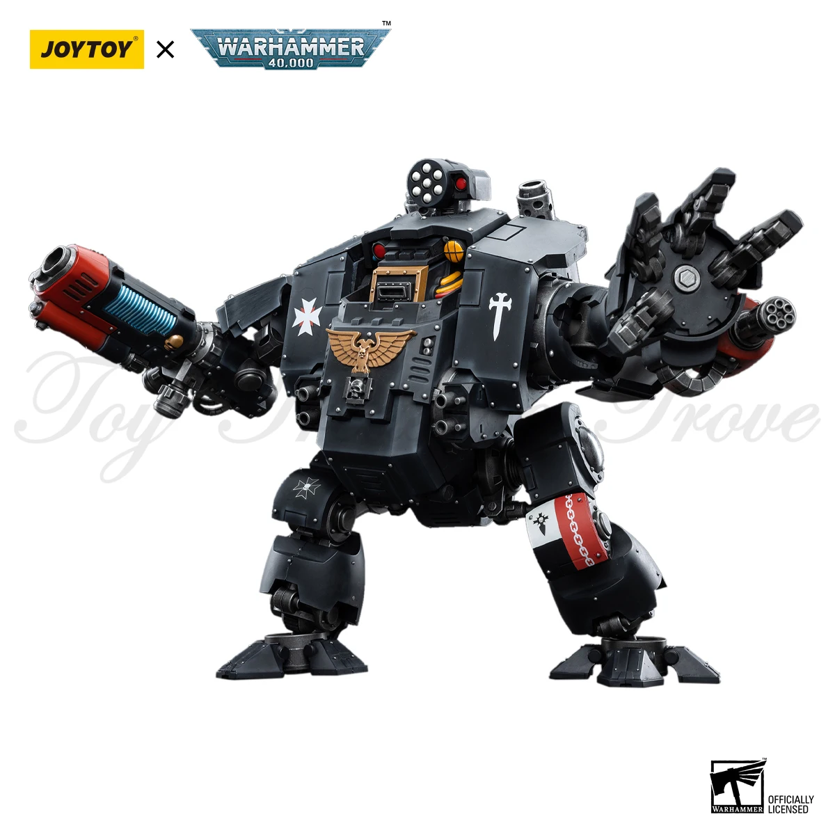 [IN STOCK] JOYTOY Warhammer Black Templars Redemptor Dreadnought 1:18 Collectible Figure Model with Weapons & Battle Armor