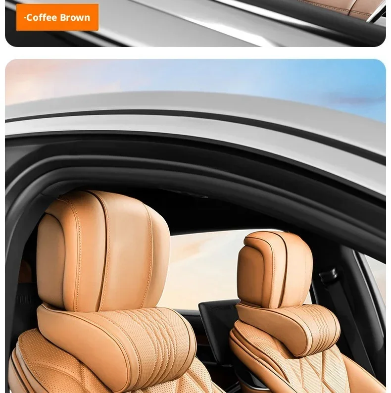 Schwarz/weißes Auto-Kopfstützen-Nackenstützkissen für Tesla Model 3 Model Y, Nackenstützkissen, 1 Stück/2 Stück – Detail 22