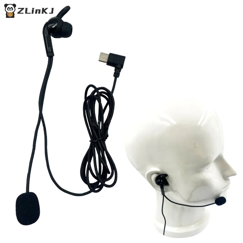 

▶1Pcs For V6 Pro V4C Plus Q8 F6 V7 Judge Ear Intercom Headset Type-C USB-C Interface Referee In-Ear Earphones