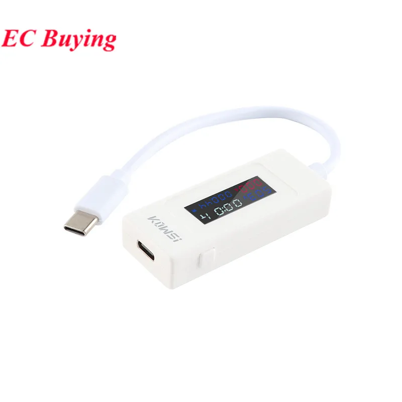 4-30V 6.5A Voltage Type-C USB-C Tester Current Meter Timing Ammeter Digital Monitor USB Fast Charging Power Meter KWS-065C