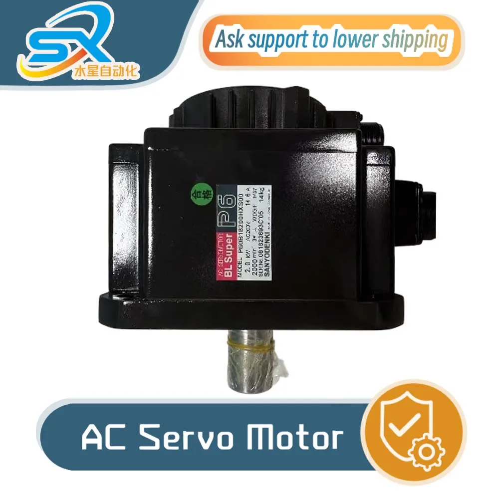 100% ТЕСТ ОК Серводвигатель переменного тока SANYO P60B18200HXS00 2000 Вт работает хорошо Серводвигатель промышленный