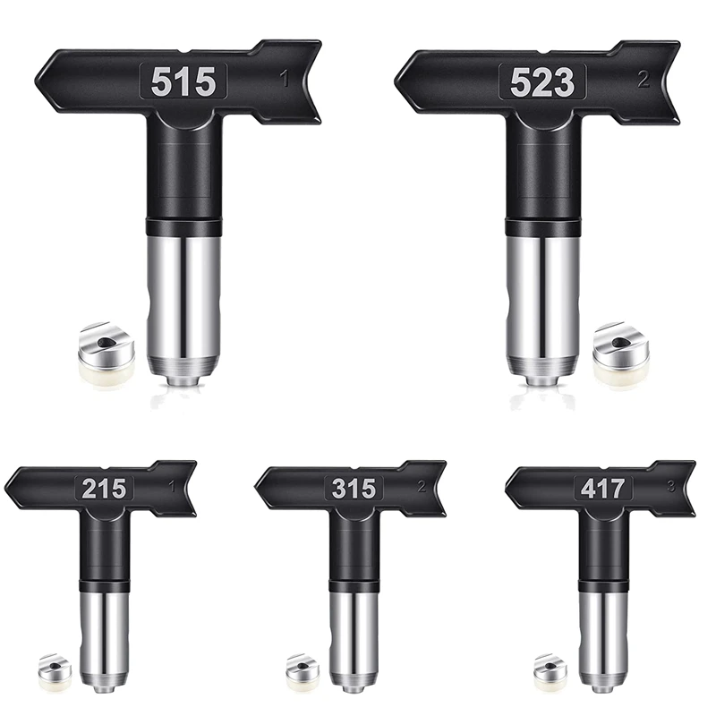 5 Pcs Spray Tips Reversible Spray Tip Airless Spray Nozzles For Airless Paint Sprayer