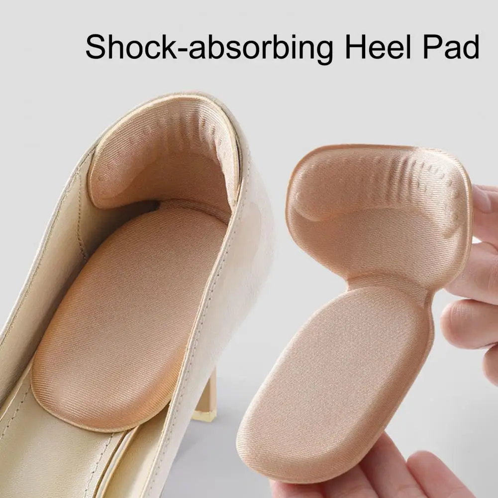 1 Pair Heel Adjustment Pad Shock-Absorbing Comfortable Insole Shoe Size Adjustment High Heel Shoe Adapter for Various Shoe Types