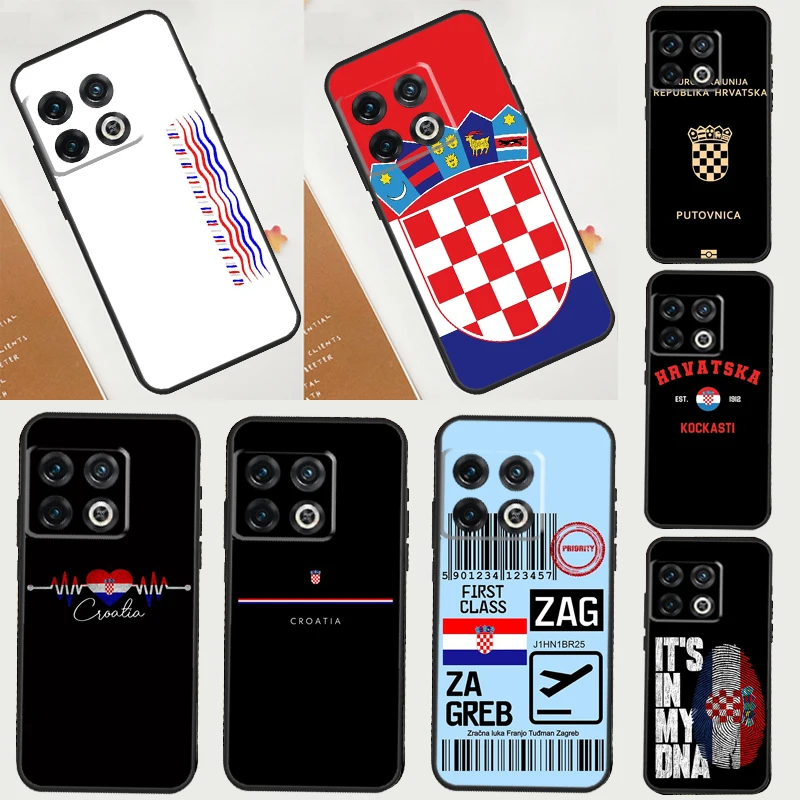 Croatia flag Case For OnePlus 11 10 9 8 Pro 8T 9R 9RT 10T Ace Cover For OnePlus Nord 2T N10 N20 N100 N200