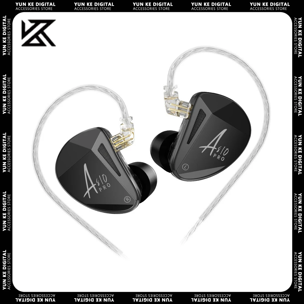 

KZ AS10 PRO Wired Earphone Unit HIFI In Ear Noise Reduction Simplicity PC Gaming Accessories Sports Earbuds Customized Gifts