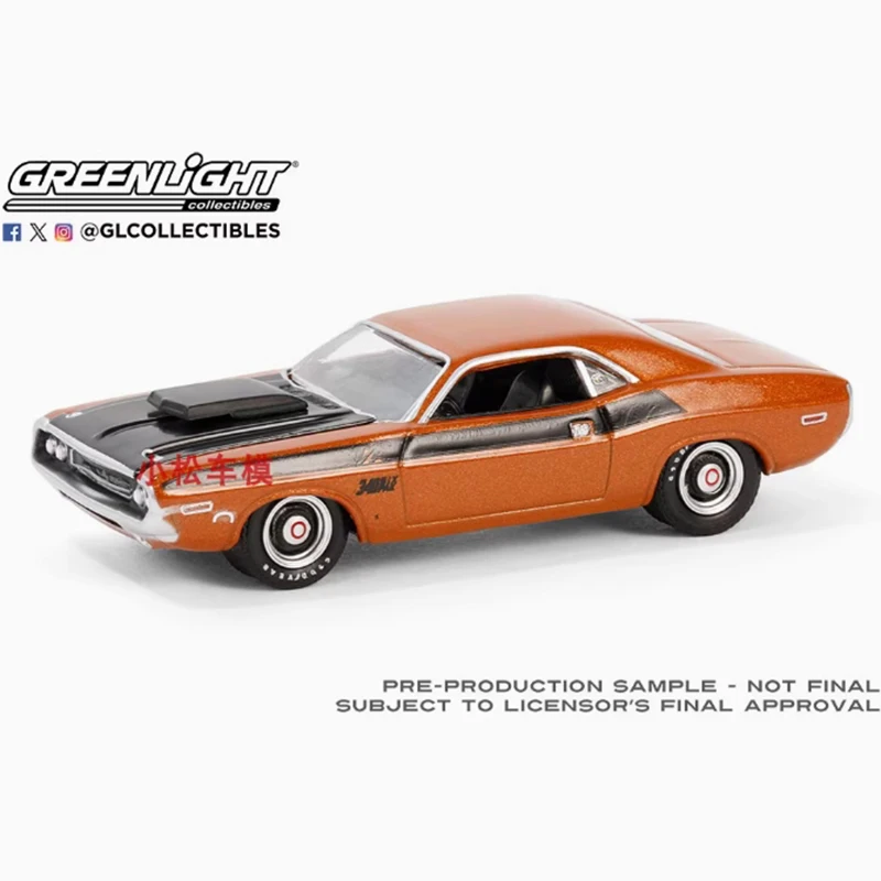 

Greenlight 1:64 Scale 1970 Challenger's T/A Alloy Simulation Car Model Static Collection Decorated Holiday Toys Souvenir Gift
