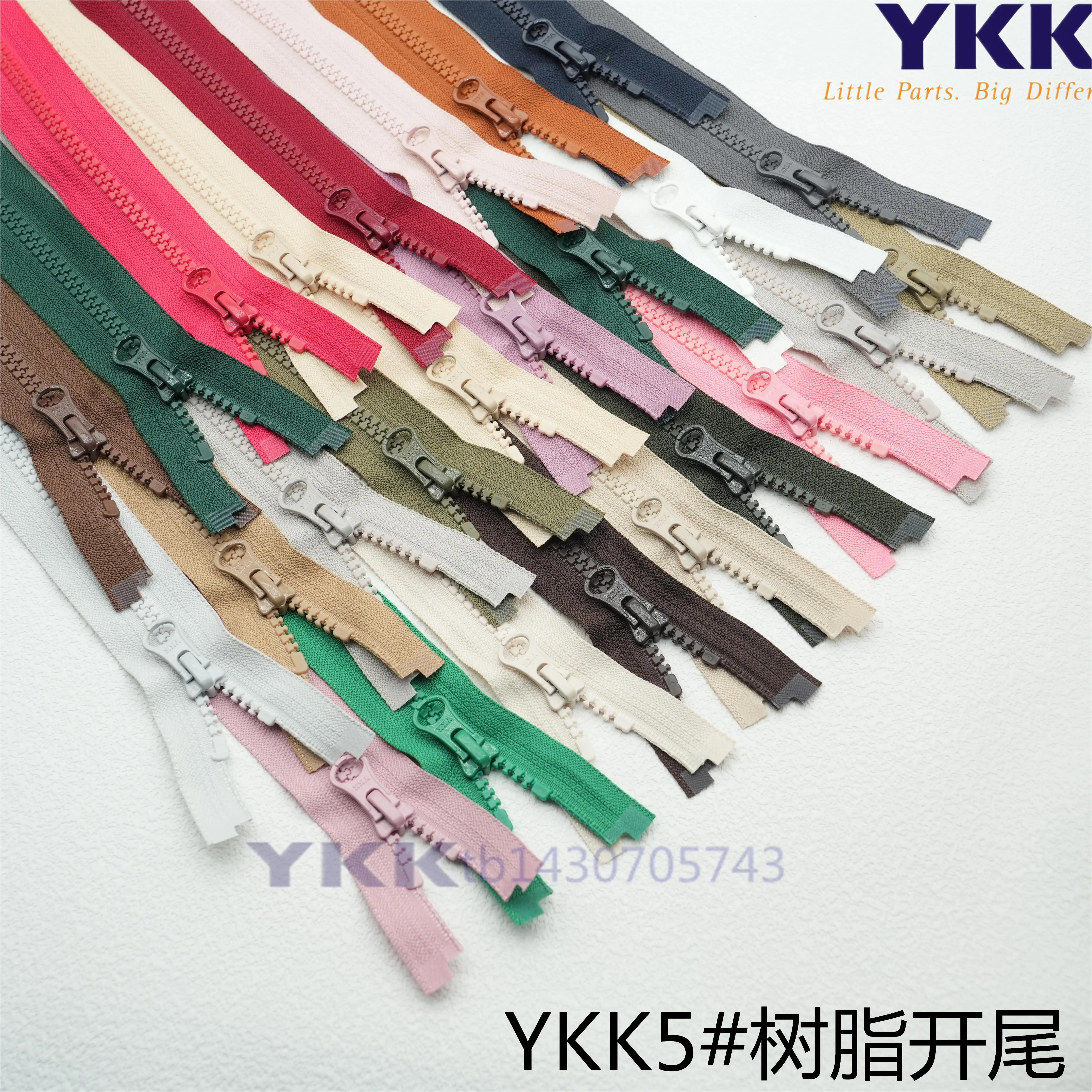 

YKK5 #Resin Single-opening Down Jacket Placket Zipper, Coat Cotton-padded Cotton-padded