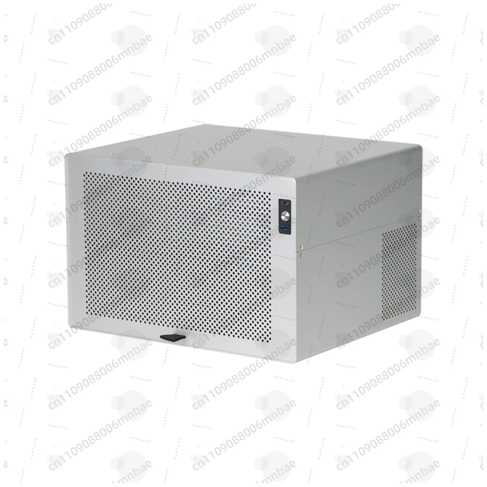 8-Disk NAS chassis anode aluminum ATX main board SFX semi-high PCIe black group storage server