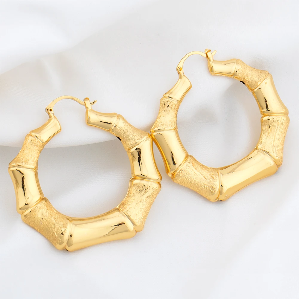 New Big Circle Round Hoop Earrings for Women Fashion Statement Gold Color Punk Charm Earrings Party Geometry Jewelry Accessories