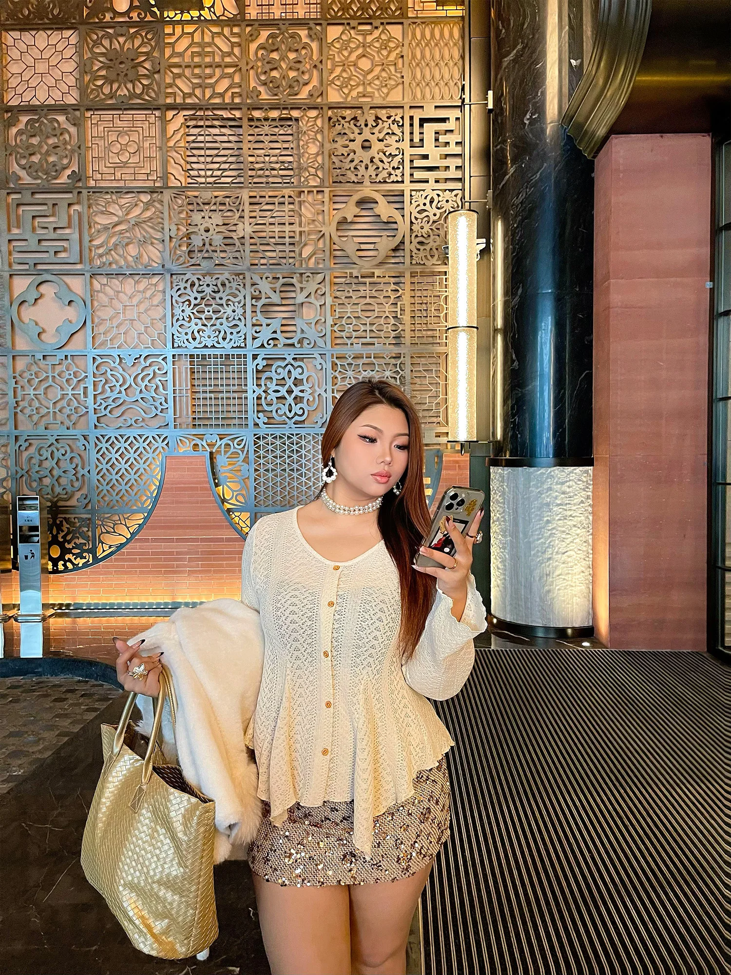 

Niangge plus Size Women's Long Sleeve Knitted T-Shirt Spring New Style Casual Slim Fit High Waist Versatile plus Size Top