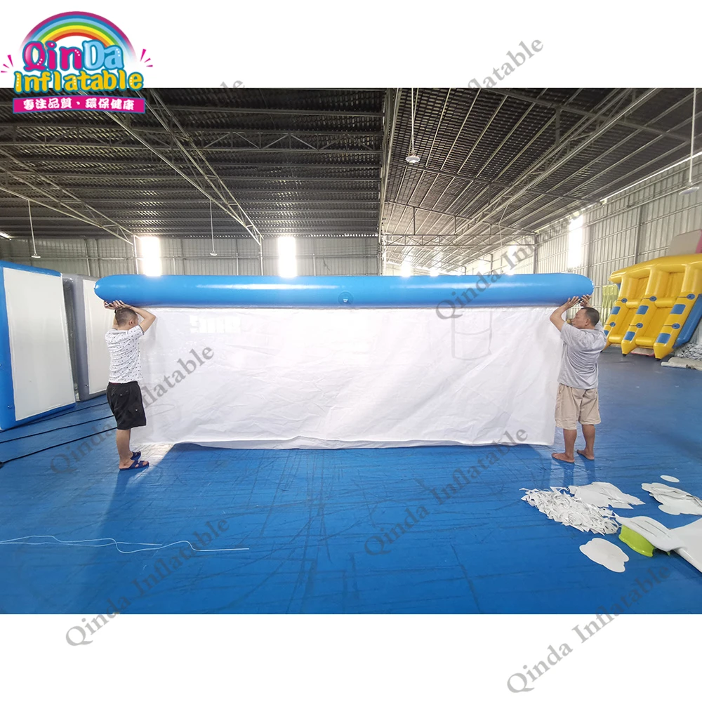 Piscinas infláveis baratas do barco para a piscina inflável do mar do iate com rede