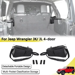 Rear Trunk Side Storage Bag For Jeep Wrangler JK JL 4-door 2011-2026 Trunk Cargo Tool Organizer Luggage Bag Interior Accessories