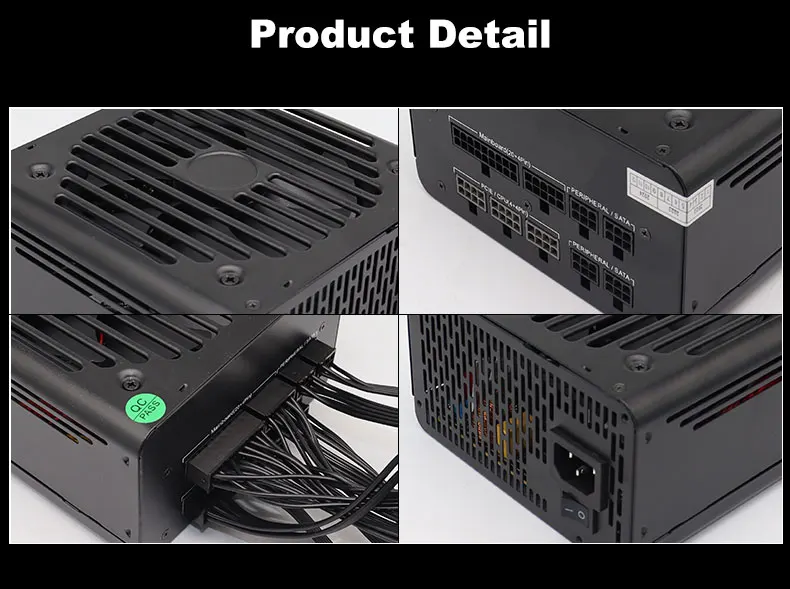 700w Vollständig Modulare ATX Gaming Netzteil-80Plus Gold Zertifiziert-Ideal für High-Performance Gaming desktops – Detail 13