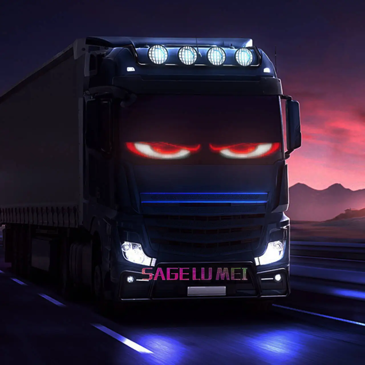 Car Truck LED Matrix Panel DIY RGB Pixel Graffiti Scrolling Text Board Windows Advertising Display Screen Smart APP Multilingual