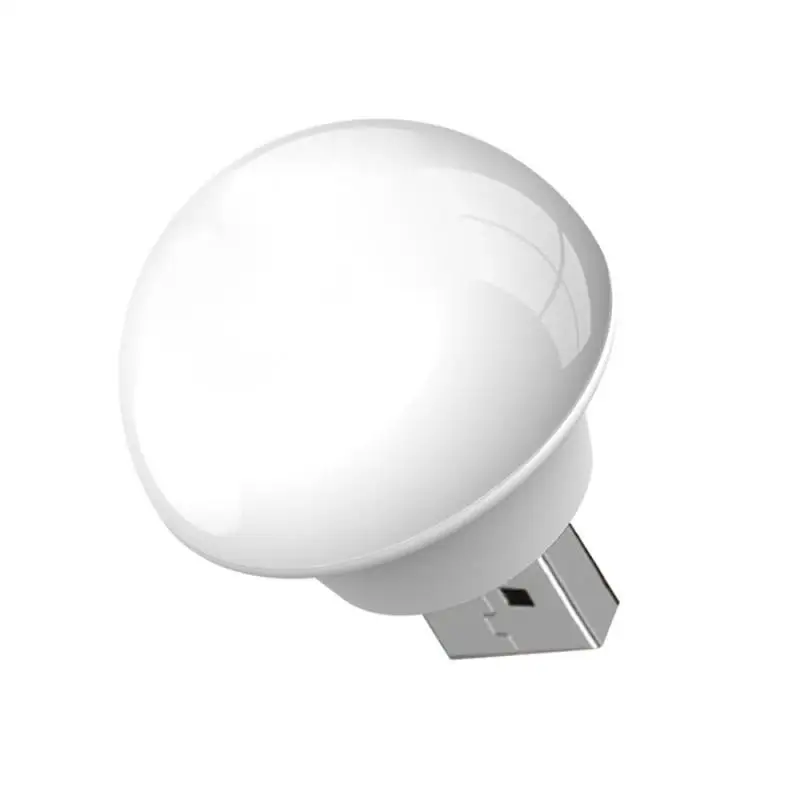 USB Plug Night Light Warm White LED Plug-In Light Bulb Portable Bedroom Bedside Kitchen Lamp Cartoon Decor Table Lamp For Kids