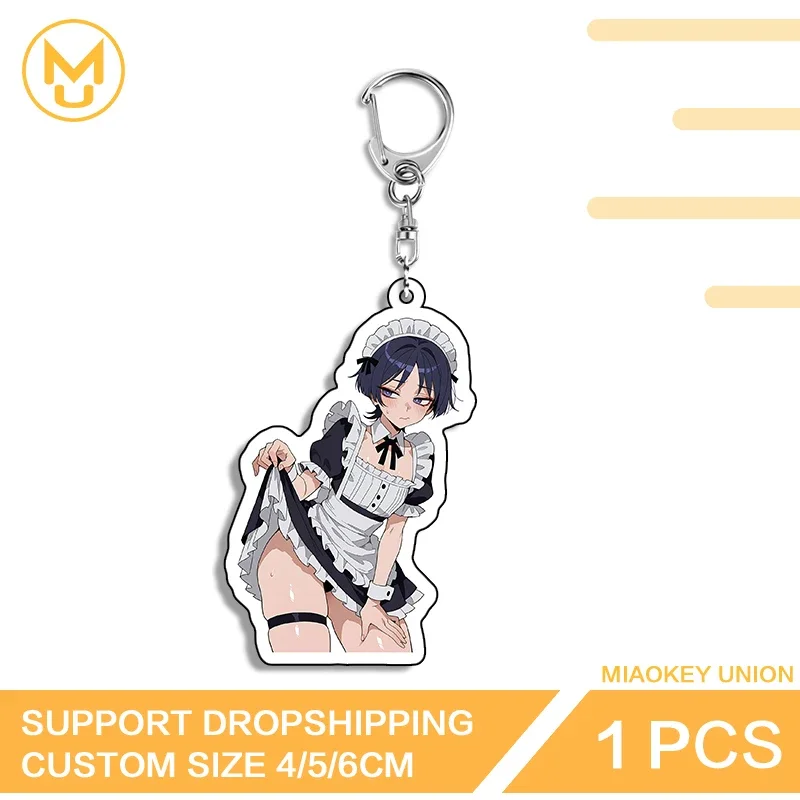 Bunny Femboy Waifu Trendy High Quality Round Keyring Premium Hot Selling Jewelry Accessories Gifts Versatile Durable Props