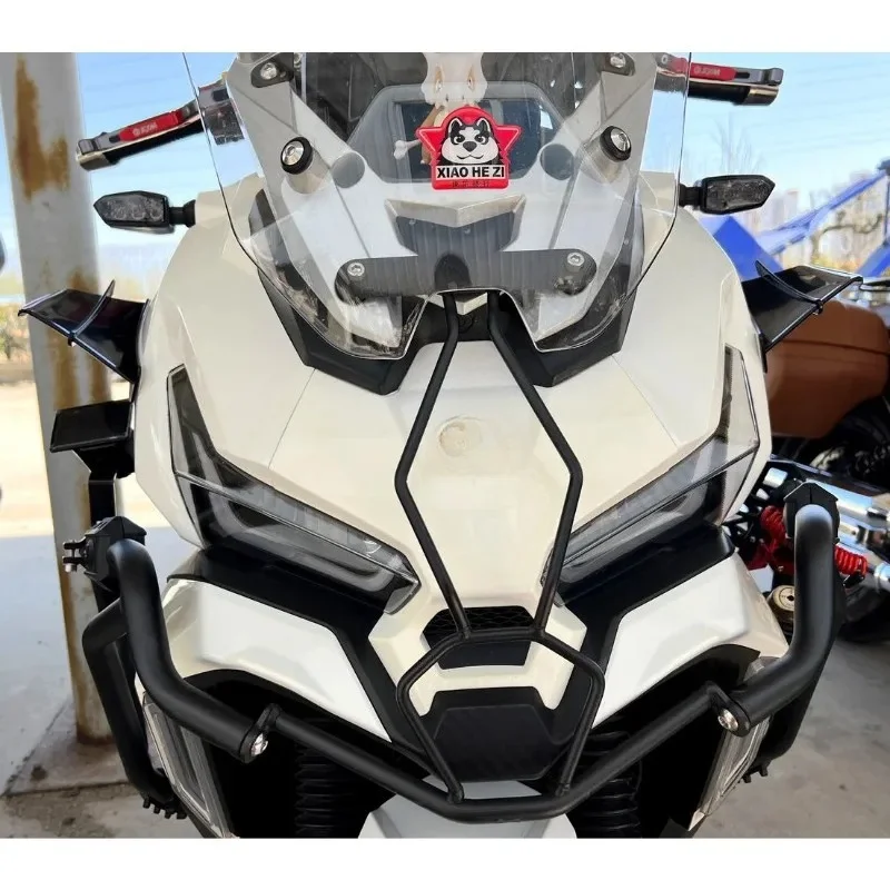 For SYM Husky Adv 150 300 Motorcycle Plastic Carbon Front Winglet Spoiler Side Wind Kit Flow Deflector Cover Scooter Accessories - view 5