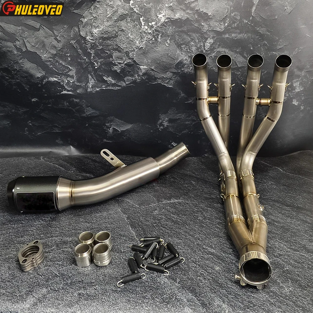 Titanium Alloy for Kawasaki Ninja ZX-6R ZX6R 2009-2024 ZX-6R 636 2013-2018 Motorcycle Exhaust System Header Exhaust Muffler