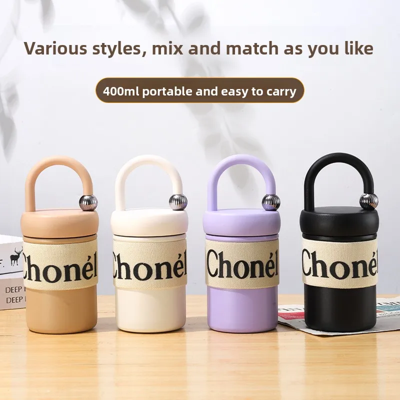 316 stainless steel insulated cup - Portable vehicle-mounted cold-keeping companion coffee cup