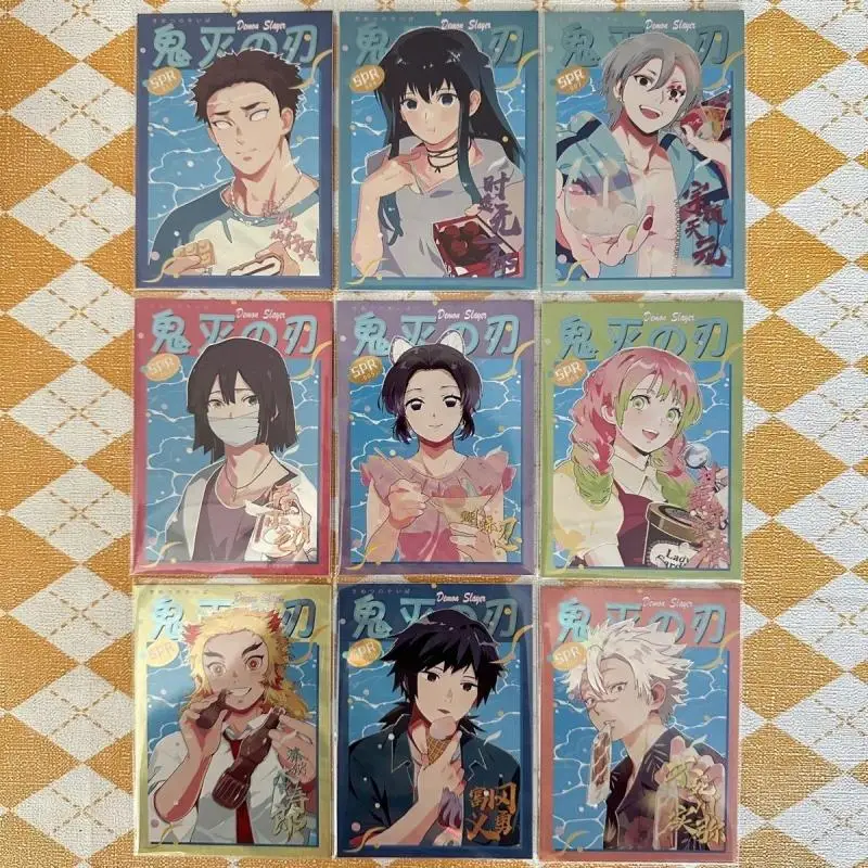 Demon Slayer SSR SPR QR card Kamado Nezuko Kamado Tanjirou Rengoku Kyoujurou Daki boy Toy collection Birthday Christmas gifts